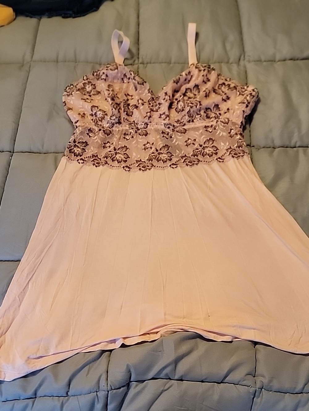 Cosabella Light Blush Lace-Trim Chemise Slip